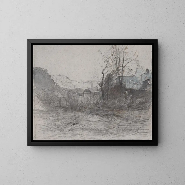 Approcher Morestal - François-Auguste Ravier — framed artwork on a wall