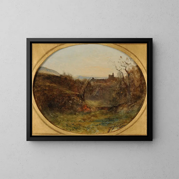 Champfond à Crémieu - François-Auguste Ravier — framed artwork on a wall