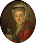 van een portret vermoedelijk van Henriette Caudron, de echtgenote van de kunstenaar - François-Bruno Deshays de Colleville — weergave van het kunstwerk