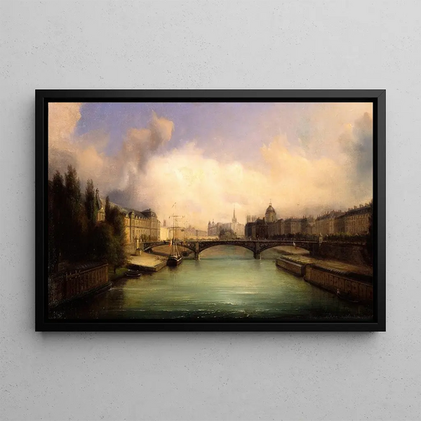 FranoisEdme Ricois - La Seine et lIle de la Cit vues du pont Royal.webp