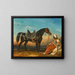 van een Arabisch springpaard en zijn groom in Egypte - François-Gabriel-Guillaume Lépaulle — ingelijst kunstwerk aan de muur