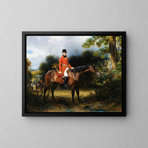 Portrait painting of the future Count of Plaisance - François-Gabriel-Guillaume Lépaulle — framed artwork on a wall