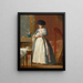 Een dame die beweert Madame Danloux te zijn, die haar kind voedt in een salon - François-Guillaume Ménageot — ingelijst kunstwerk aan de muur