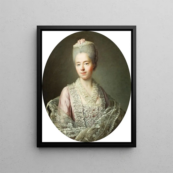 FranoisHubert Drouais - Portrait of Rene Anne Jacquette Guillemette Moulin de la Racinire Madame dAngot 17271775.webp