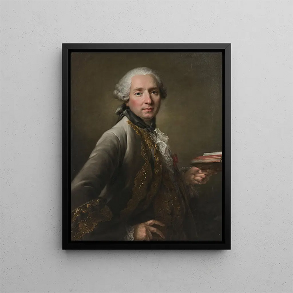 FranoisHubert Drouais - Portrait prsum dAntoine Corbeau marquis de Vaulserre portant lordre de Saint Louis et tenant un livre.webp