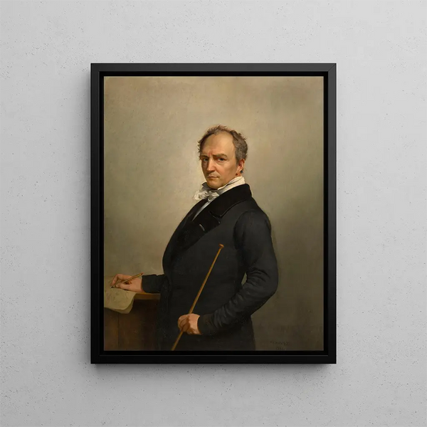 Self-portrait - François-Joseph Navez — framed artwork on a wall