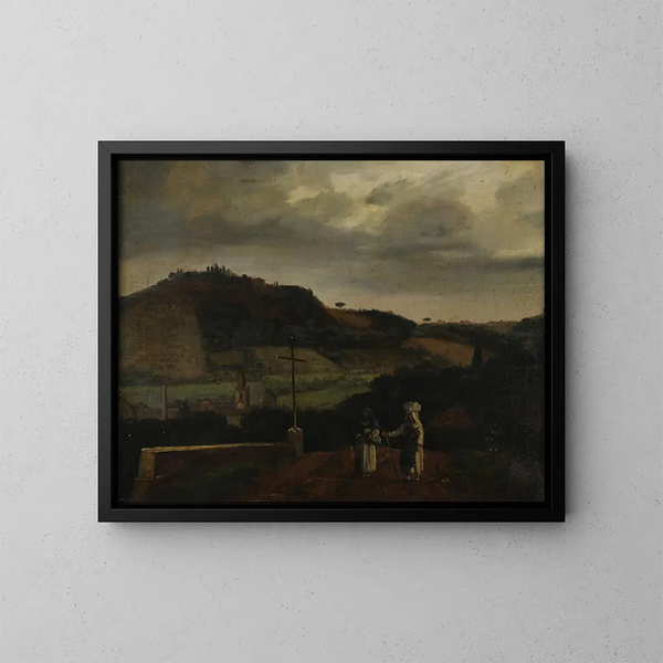 Landscape - François-Marius Granet — framed artwork on a wall