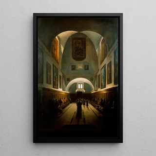 FranoisMarius Granet - The Choir in the Capuchin Church on the Piazza Barberini Rome.webp