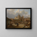 De oude vismarkt van Antwerpen - François Antoine Bossuet — ingelijst kunstwerk aan de muur