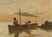 van de kunstenaar die voor anker ligt bij het Dorigny-strand - François Bocion — weergave van het kunstwerk