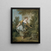Een jong meisje in een park - François Boucher — ingelijst kunstwerk aan de muur