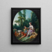 Denken ze aan de druif? Denken ze aan de druif - François Boucher — ingelijst kunstwerk aan de muur