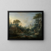 Landschap met een watermolen - François Boucher — ingelijst kunstwerk aan de muur