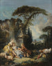 Pastorale scène (conflict de cas) - François Boucher — weergave van het kunstwerk