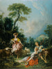 Pastorale met een doedelzakspeler - François Boucher — weergave van het kunstwerk