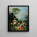 Pastorale met een doedelzakspeler - François Boucher — ingelijst kunstwerk aan de muur