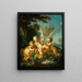 Putti en visser - François Boucher — ingelijst kunstwerk aan de muur