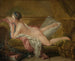 Meisje rustend - François Boucher — weergave van het kunstwerk