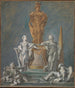 Studie voor een monument voor een vorstelijke figuur - François Boucher — weergave van het kunstwerk