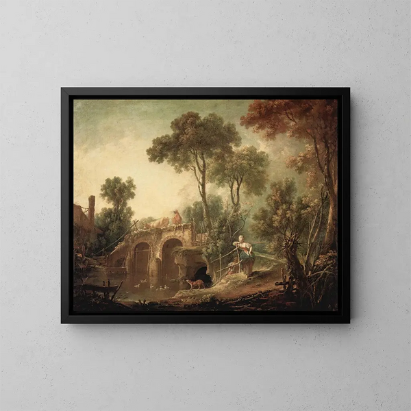Le Pont - François Boucher — ingelijst kunstwerk aan de muur