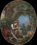 L'envoi du messager - François Boucher — weergave van het kunstwerk