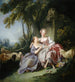De liefdesbrief - François Boucher — weergave van het kunstwerk