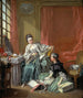 La modiste - François Boucher — weergave van het kunstwerk
