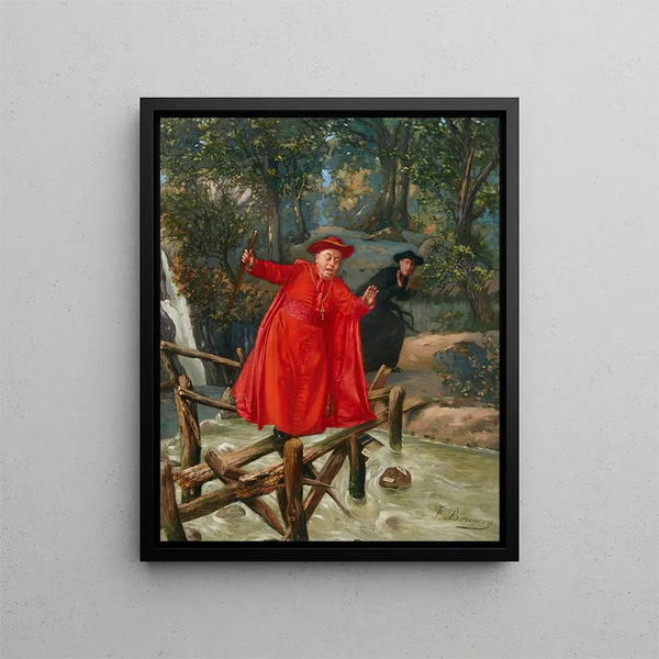 A delicate balance - François Brunery — framed artwork on a wall