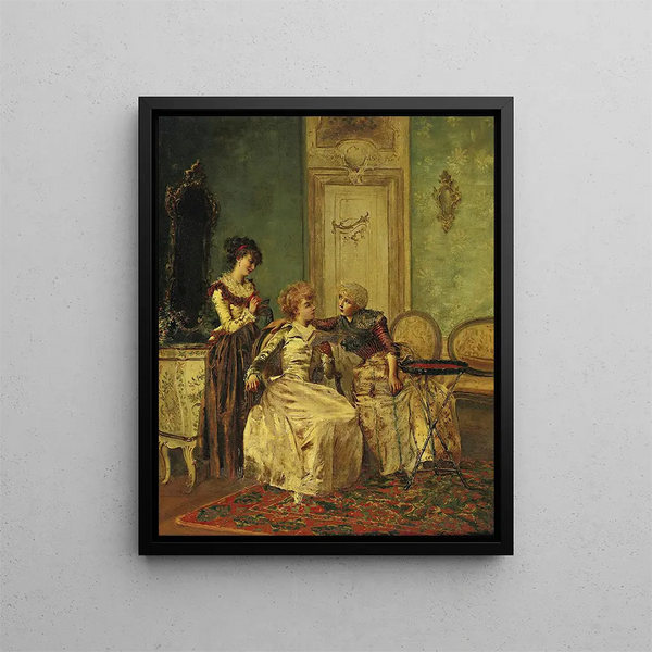 Conversation délicieuse - François Brunery — framed artwork on a wall