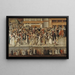 Processie van de Liga op het eiland de la Cité bij het verlaten van Notre-Dame - François Bunel — ingelijst kunstwerk aan de muur