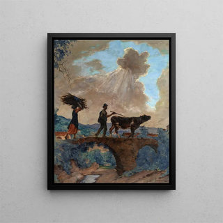 Franois Charles Baude - Scene champtre en Ligurie.webp