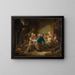De koning drinkend - François Eisen — ingelijst kunstwerk aan de muur