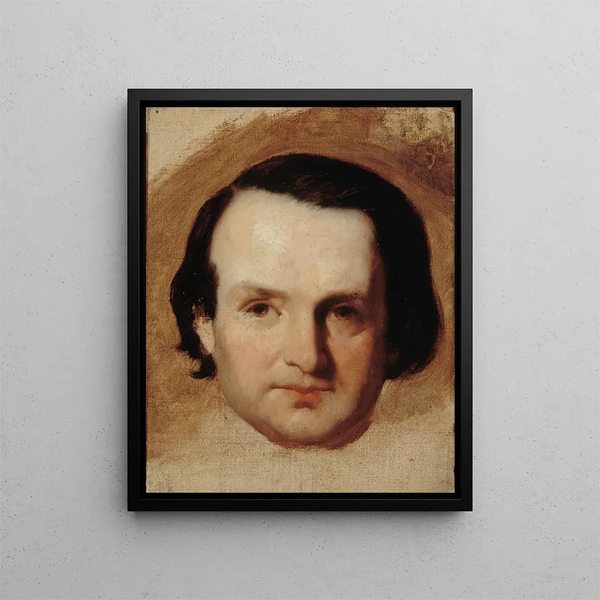 Portrait of Victor Hugo 1802-1885 writer - François Joseph Heim — framed artwork on a wall