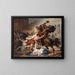 Studie voor de vernietiging van Jeruzalem door de Romeinen - François Joseph Heim — ingelijst kunstwerk aan de muur