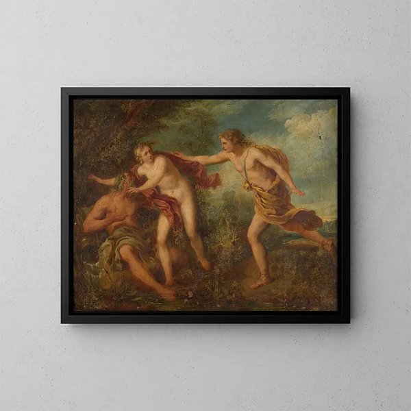 Apollo and Daphne - François Lemoyne — framed artwork on a wall