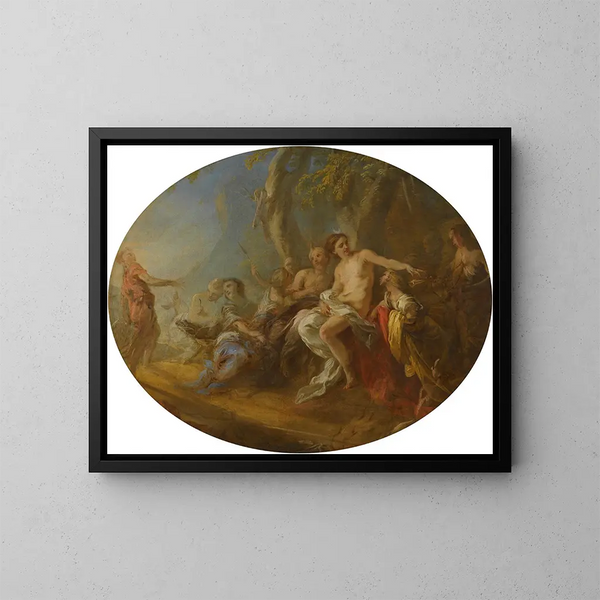 Diane et Actéon - François Lemoyne — framed artwork on a wall
