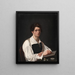 Zelfportret - François Lepage — ingelijst kunstwerk aan de muur