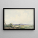 Landschap met weiden bij de duinen - Frans Arnold Breuhaus de Groot — ingelijst kunstwerk aan de muur