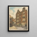 Bagijnhofje - Frans Everbag — framed artwork on a wall