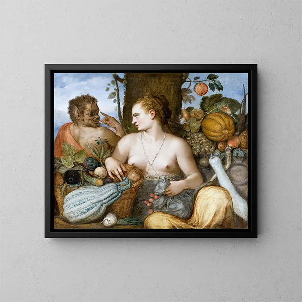 Pomone - Frans Floris — framed artwork on a wall