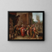 Croesus die zijn rijkdom toont aan Solon - Frans Francken de Jonge — ingelijst kunstwerk aan de muur