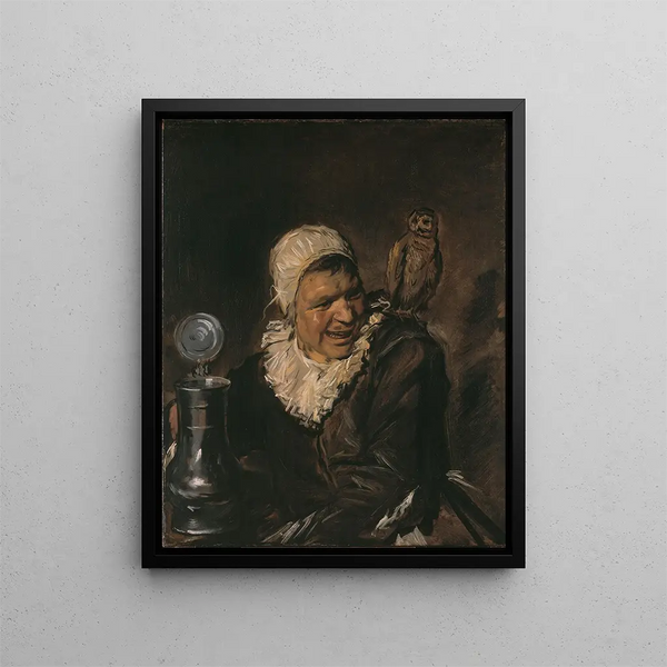Malle Babbe - Frans Hals — ingelijst kunstwerk aan de muur