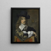Willem Coymans - Frans Hals — ingelijst kunstwerk aan de muur