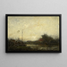 Landschapschilderij - Frans Helfferich — ingelijst kunstwerk aan de muur