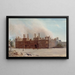 L'Hôtel de Ville na de brand van 1871 - Frans Moormans — ingelijst kunstwerk aan de muur