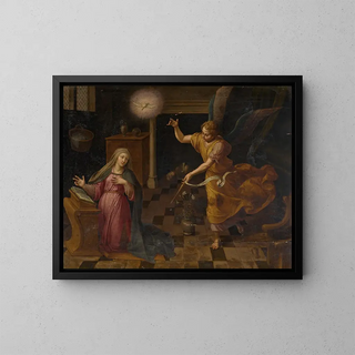 L'Aankondiging - Frans Pourbus de Oudere — ingelijst kunstwerk aan de muur