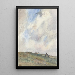 Frans Smissaert - Duinlandschap bij storm met twee figuren.webp