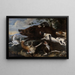 Jacht op everzwijn - Frans Snyders — ingelijst kunstwerk aan de muur