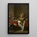 Jachtfruitmand en bloemenvase op een tafel - Frans Snyders — ingelijst kunstwerk aan de muur