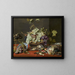 Natuurstudie met druiven en wild - Frans Snyders — ingelijst kunstwerk aan de muur
